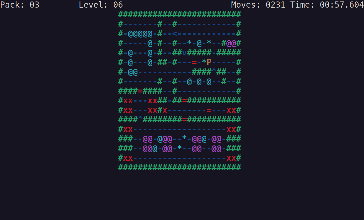 SokoTerm Gameplay - Pack 03 - Level 06