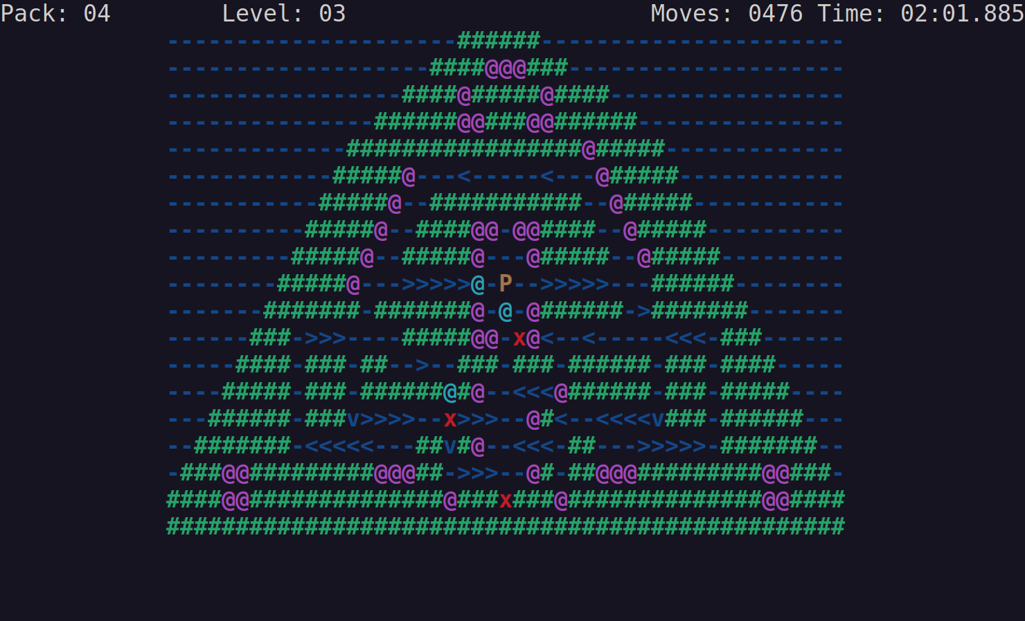 SokoTerm Gameplay - Pack 04 - Level 03